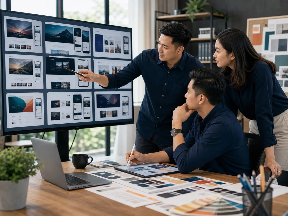Tim desainer Asia memilih koleksi template website premium